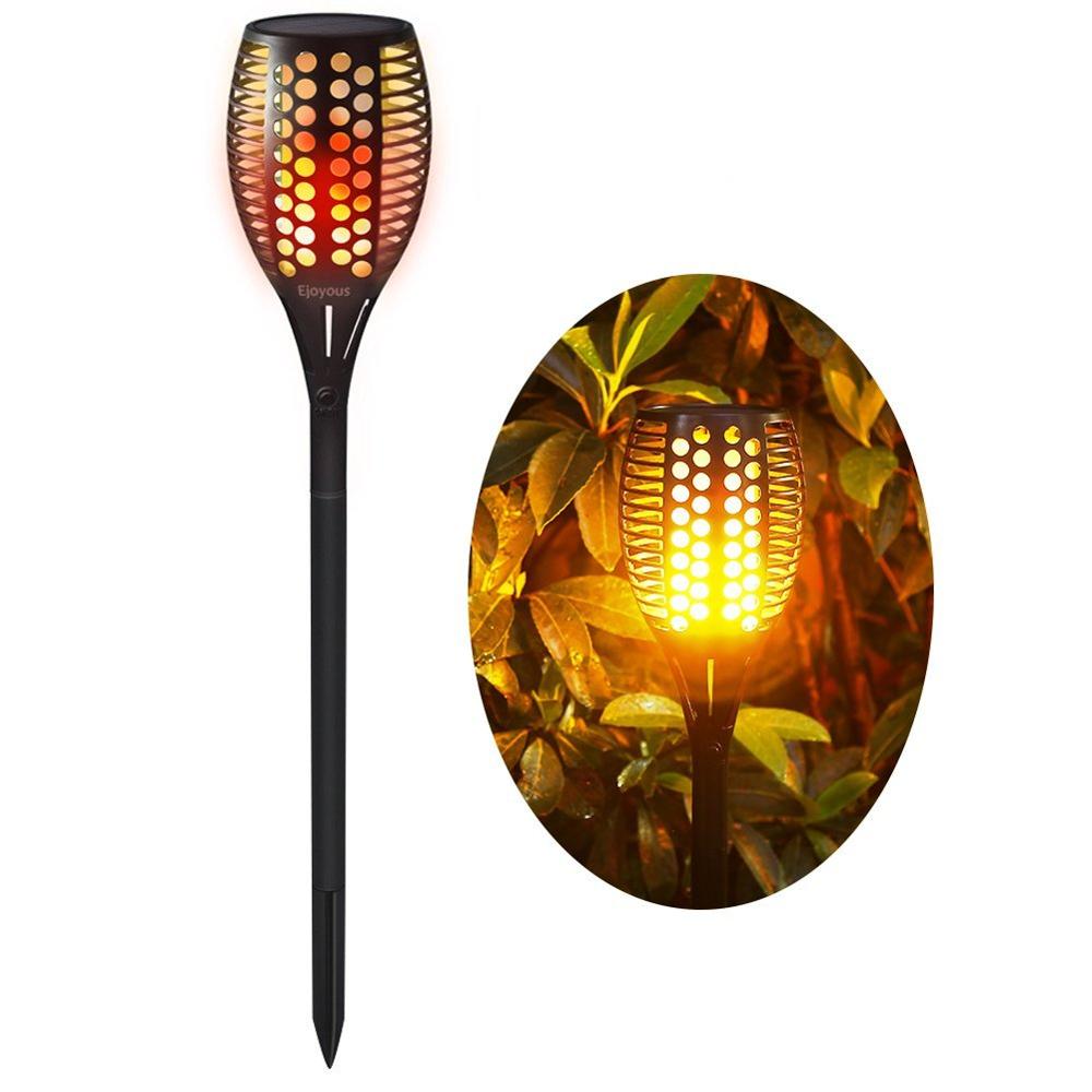 2/4PCS Solar lights 2835smd Torch Flame Outdoor 6led Landscape Lights Garden Lawn Garden Decoration Wall lamp LED Camping lights