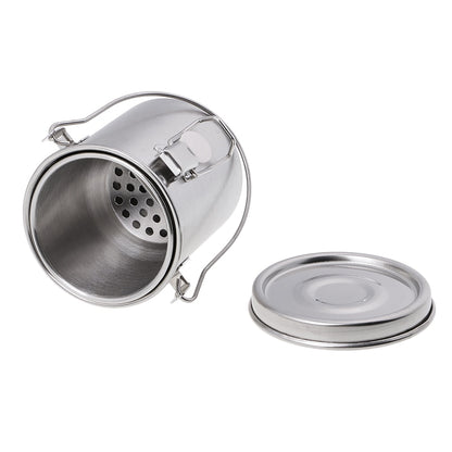 2 Pack Artist Portable Painting Brush Washing Bucket Wash Pen Pot Stainless Steel Watercolor Oil Paint Brush Washer Art Supplies