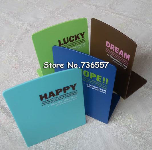 2 Pcs/Lot Deli Korea Stationery Color Cartoon Bookshelf Plastic Bookend Desk Book Organizer Office Shelves Pink Cheap Supplies