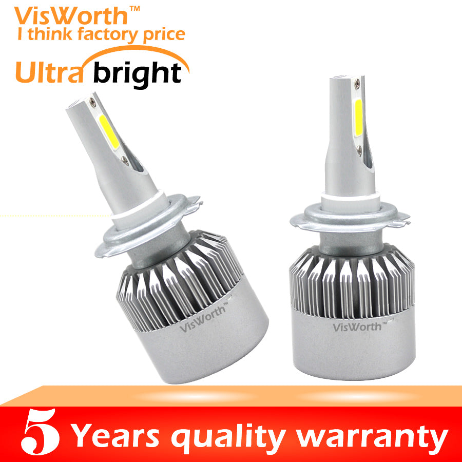 2 pieces 110W/pair H7 LED headlights Bulb kits H4 H1 H3 H11 HB3 HB4 9007 12V 11000LM Cold white 6500K Wholesales free shipping