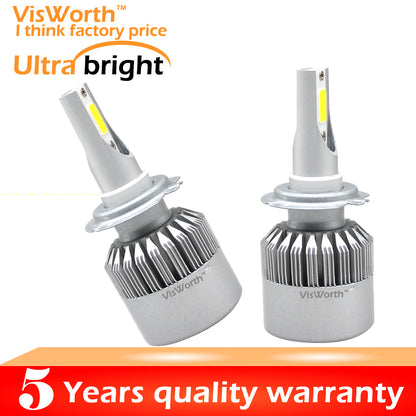 2 pieces 110W/pair H7 LED headlights Bulb kits H4 H1 H3 H11 HB3 HB4 9007 12V 11000LM Cold white 6500K Wholesales free shipping