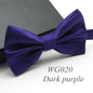 20 Colors  Solid Fashion Bowties Groom Men Colourful Plaid Cravat gravata Male Marriage Butterfly Wedding Bow ties