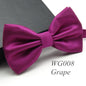 20 Colors  Solid Fashion Bowties Groom Men Colourful Plaid Cravat gravata Male Marriage Butterfly Wedding Bow ties