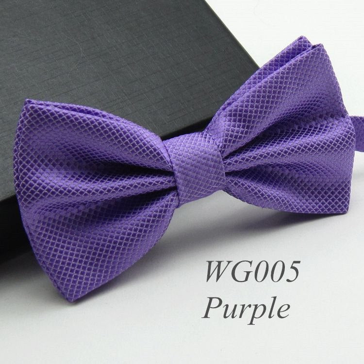 20 Colors  Solid Fashion Bowties Groom Men Colourful Plaid Cravat gravata Male Marriage Butterfly Wedding Bow ties
