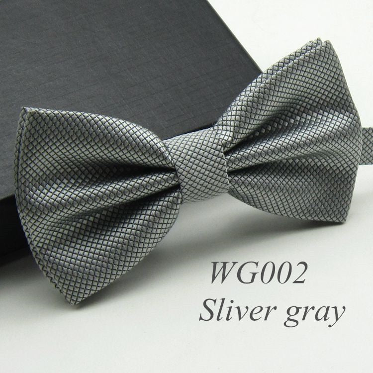 20 Colors  Solid Fashion Bowties Groom Men Colourful Plaid Cravat gravata Male Marriage Butterfly Wedding Bow ties
