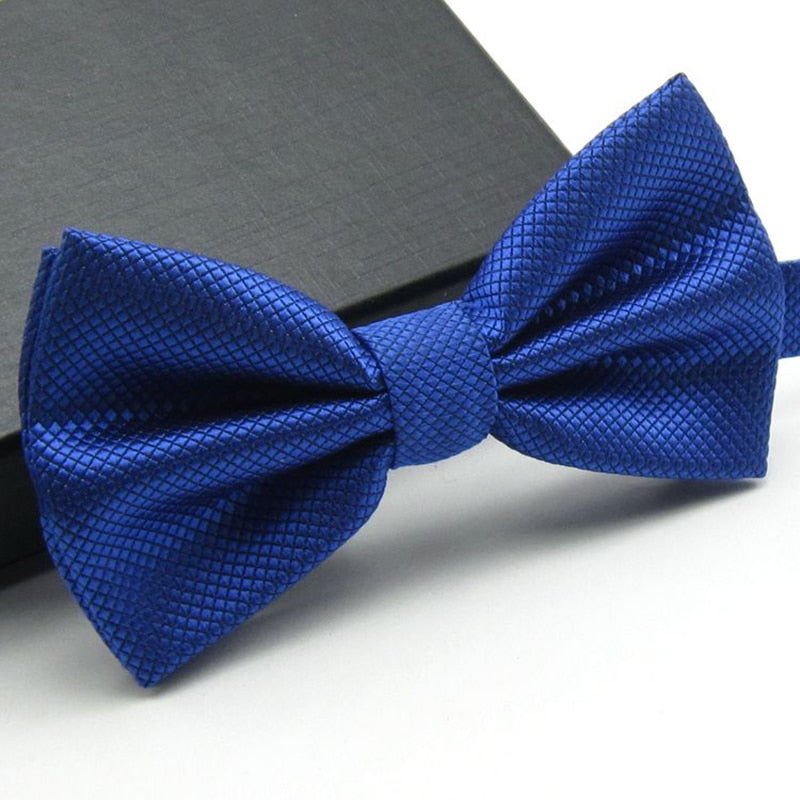 20 Colors  Solid Fashion Bowties Groom Men Colourful Plaid Cravat gravata Male Marriage Butterfly Wedding Bow ties