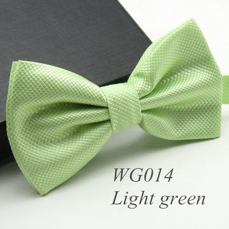 20 Colors  Solid Fashion Bowties Groom Men Colourful Plaid Cravat gravata Male Marriage Butterfly Wedding Bow ties