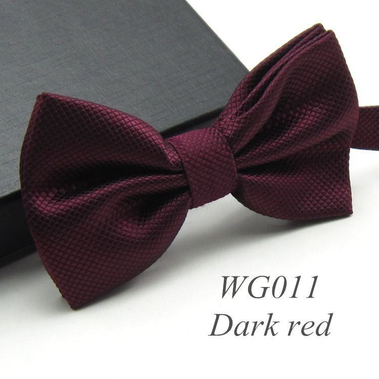 20 Colors  Solid Fashion Bowties Groom Men Colourful Plaid Cravat gravata Male Marriage Butterfly Wedding Bow ties