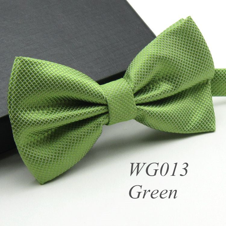 20 Colors  Solid Fashion Bowties Groom Men Colourful Plaid Cravat gravata Male Marriage Butterfly Wedding Bow ties