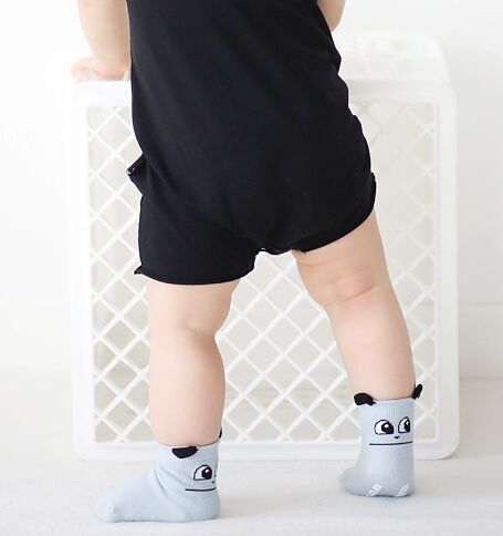 2016 New Spring Baby Socks Newborn Cotton Boys Girls Cute Toddler Asymmetry Anti-slip Socks