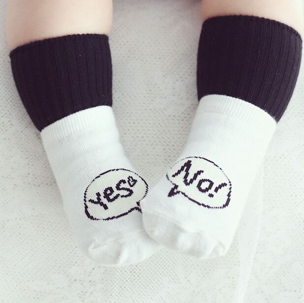 2016 New Spring Baby Socks Newborn Cotton Boys Girls Cute Toddler Asymmetry Anti-slip Socks