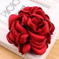 2017 Big Rose Flower Elastics Hair Holders Rubber Bands Girls Women Kawaii Cute Tie Gum Fabric Hot Sale Headwear Accessories