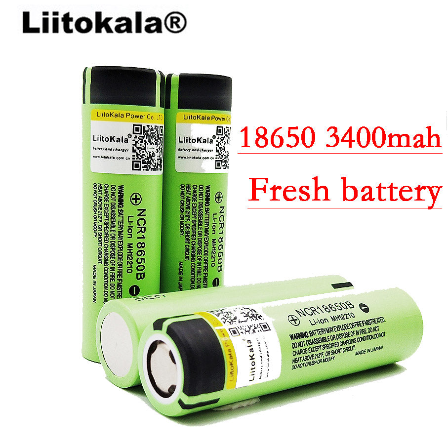 2017 Liitokala New Original 18650 NCR18650B 3400 mah Rechargeable Li-ion battery 3.7V 3400 battery