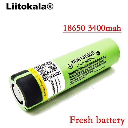 2017 Liitokala New Original 18650 NCR18650B 3400 mah Rechargeable Li-ion battery 3.7V 3400 battery