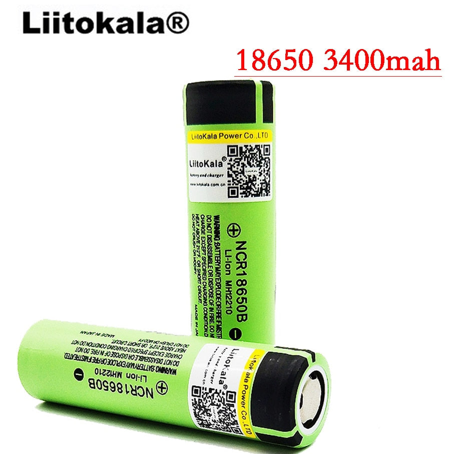 2017 Liitokala New Original 18650 NCR18650B 3400 mah Rechargeable Li-ion battery 3.7V 3400 battery