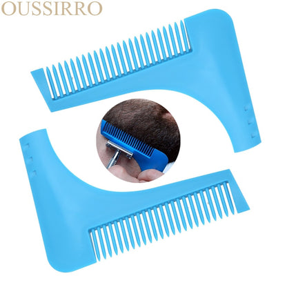 2017 New Comb  Beard Trimmer Shaping Tool Sex Man Gentleman Beard Trim Template Beard Combs Shaving Hair Molding