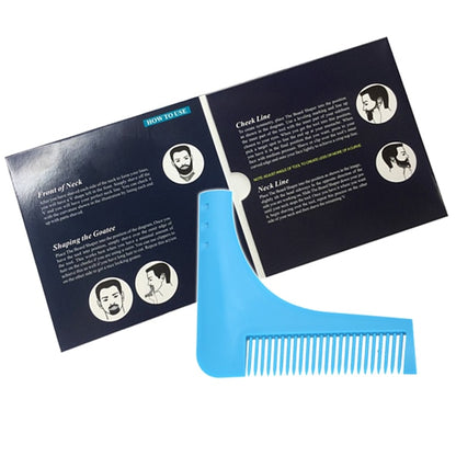 2017 New Comb  Beard Trimmer Shaping Tool Sex Man Gentleman Beard Trim Template Beard Combs Shaving Hair Molding