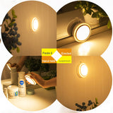 2017 New motion Sensor LED Night Light Portable USB Rechargeable Children Night Lamp 3M distance Bedroom Light Wall Light