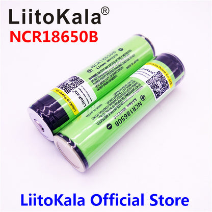 2017 Original LiitoKala 18650 3400mAh battery 3.7V Li-ion Rechargebale battery PCB Protected For  NCR18650B 18650 3400