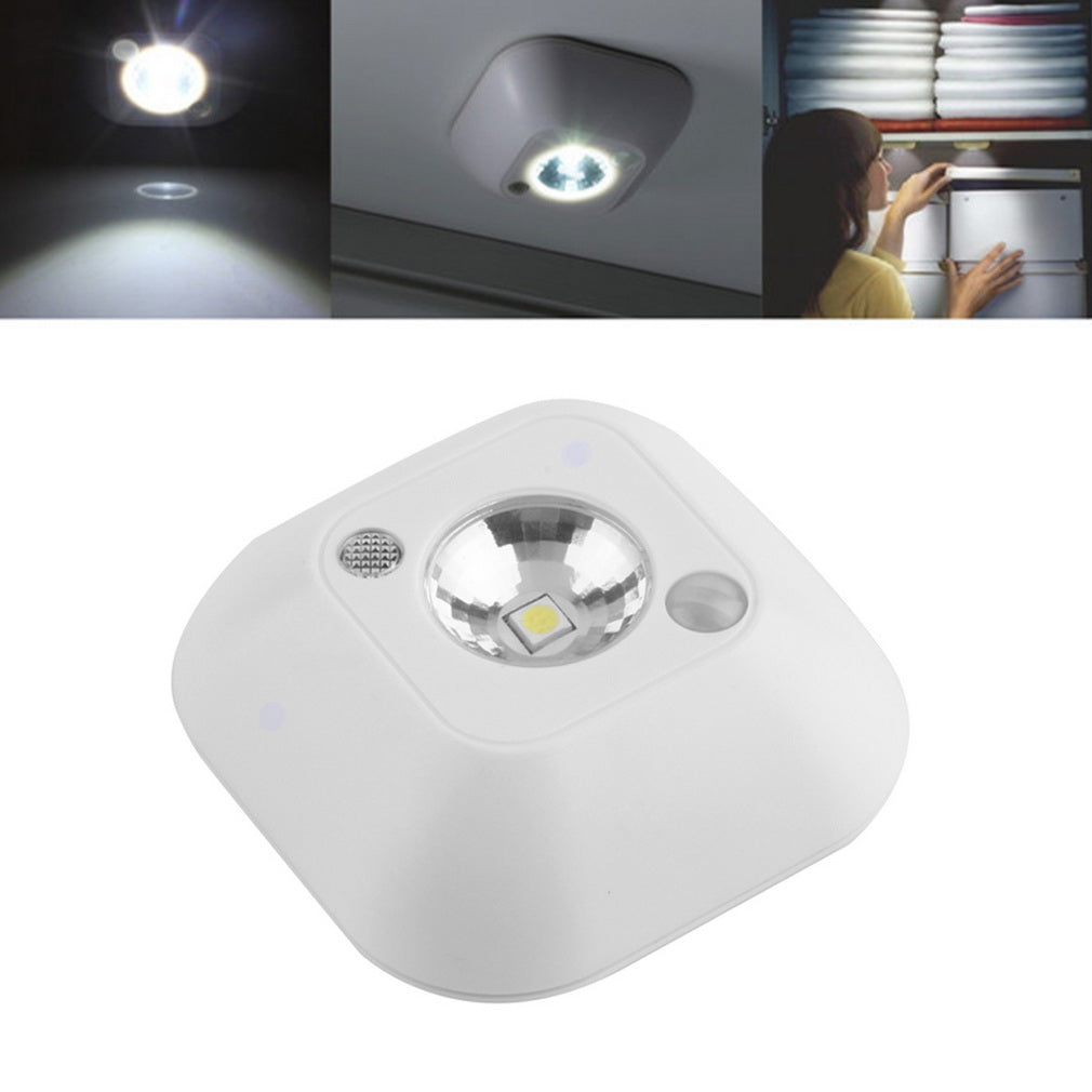 2017 Popular New Mini Wireless Infrared Motion Sensor Ceiling Night Light Battery Powered Porch Lamp