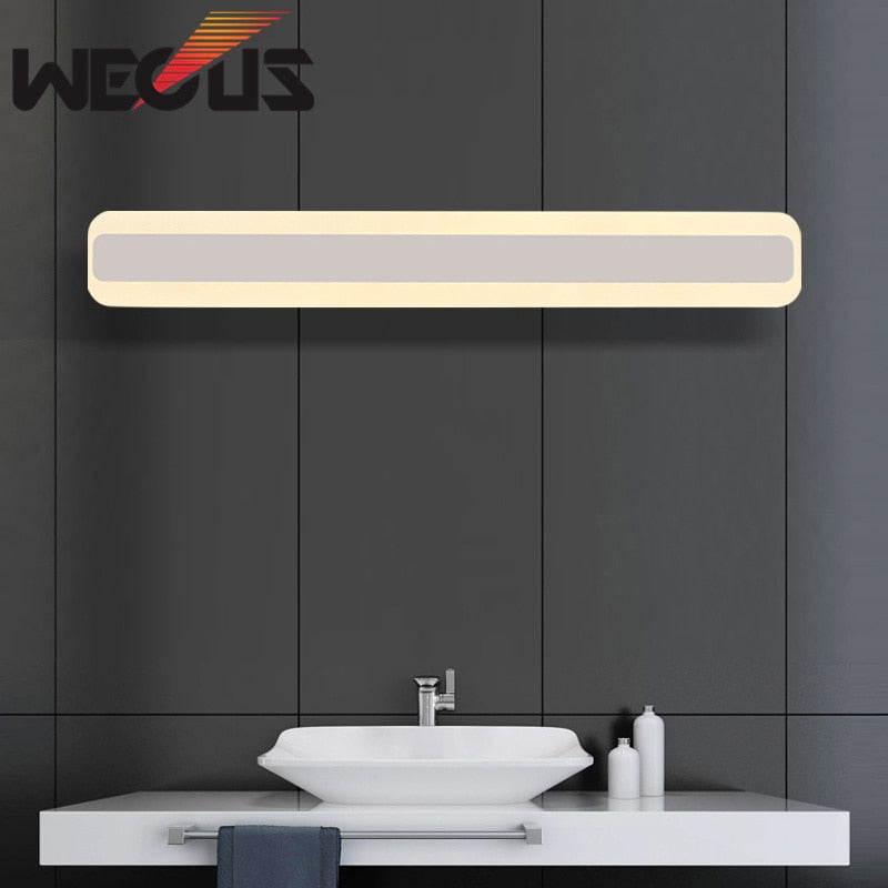 2017 stylish 500mm acrylic mirror wall light 85-265V 16W led bathroom lamp bedroom vanity lighting