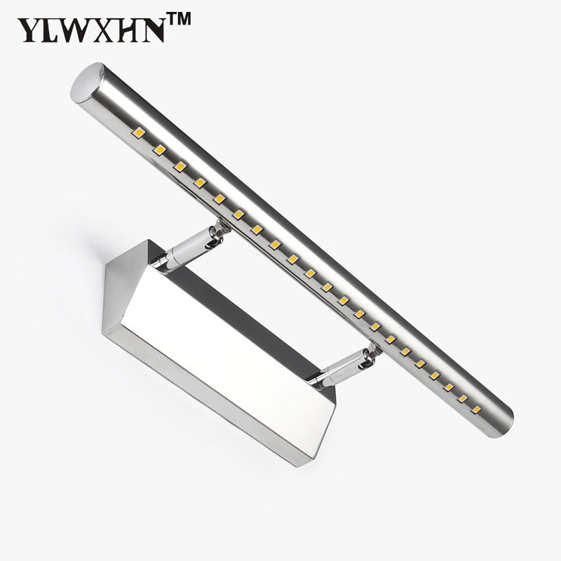 2018 Abajur Applique Murale Bathroom Light Wall Wand Lamp 3w Led Mirror With Switch Mounted Ac90v- 260v Stainless Steel 25cm