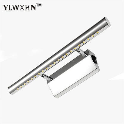 2018 Abajur Applique Murale Bathroom Light Wall Wand Lamp 3w Led Mirror With Switch Mounted Ac90v- 260v Stainless Steel 25cm