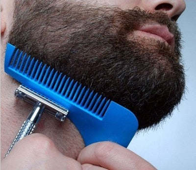 2018 Beard Shaping Tool Template Double Sided Beard Comb New Hot Sale Shaving &amp; Hair Removal Razor Tool for Men Free Ship