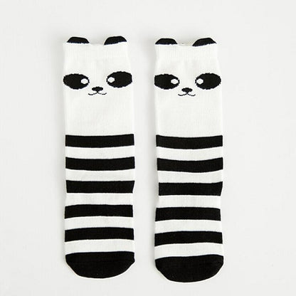 2018 Cartoon Cute Kids Socks Bear Animal Baby Cotton Socks Knee High Long LegWarmers Cute Socks Boy Girl Children socks 0-6 Y