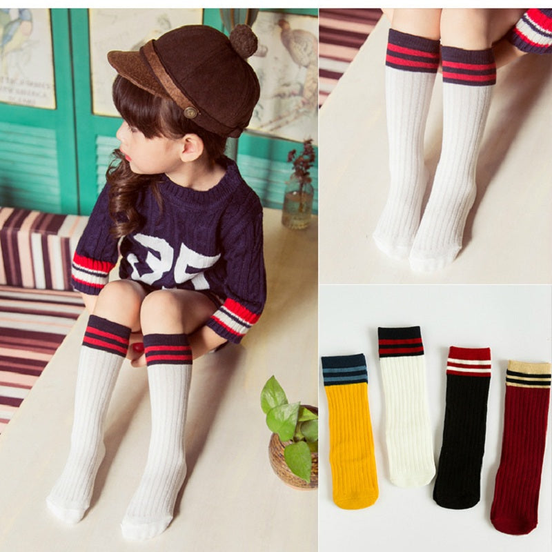 2018 Cartoon Cute Kids Socks Bear Animal Baby Cotton Socks Knee High Long LegWarmers Cute Socks Boy Girl Children socks 0-6 Y