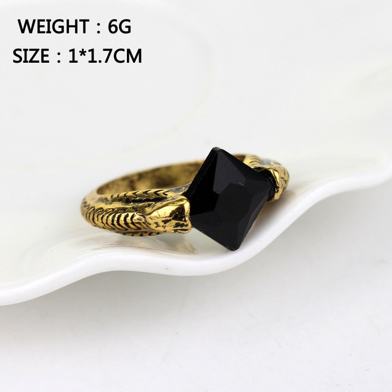 2018 Fashion Bronze Action Toy Figures Rings the Deathly Hallows Rings man Finger Black Resurrection Stone Men Ring