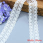 2018 Global Hot Sale 10 yards beautiful white lace ribbon European lace fabric lace sew embroidery dress accessories