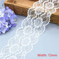 2018 Global Hot Sale 10 yards beautiful white lace ribbon European lace fabric lace sew embroidery dress accessories