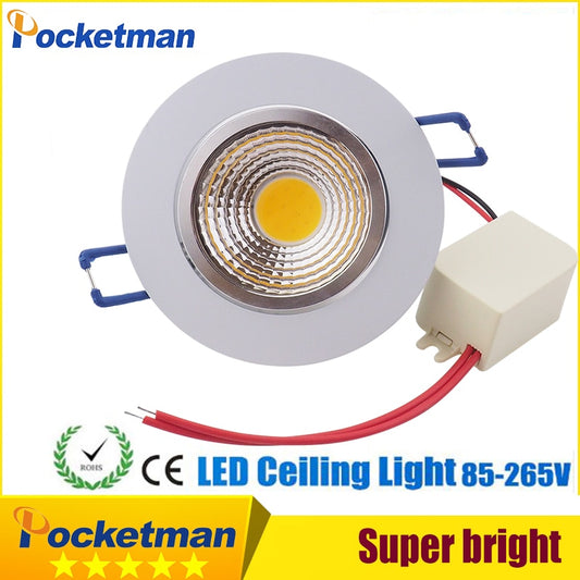 2018 HOT COB LED downlight 7w 9W 12w  Recessed LED Ceiling light Spot Light Lamp White/ warm white led lamp epistar z40