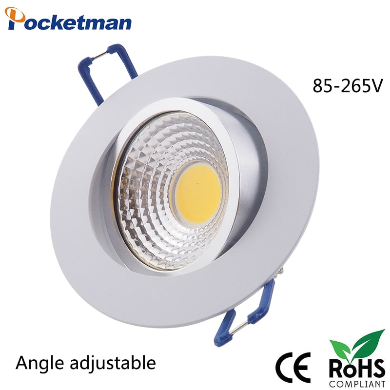 2018 HOT COB LED downlight 7w 9W 12w  Recessed LED Ceiling light Spot Light Lamp White/ warm white led lamp epistar z40