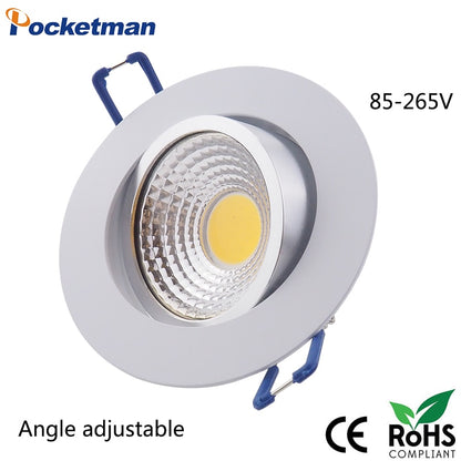 2018 HOT COB LED downlight 7w 9W 12w  Recessed LED Ceiling light Spot Light Lamp White/ warm white led lamp epistar z40