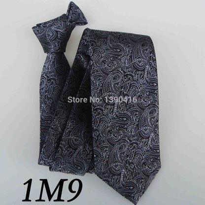 2018 Latest Style Men's Designer Tie Border Black/Silver Paisley Design/Boda/Vestidos/Casual Dress/Groom Bestman Necktie For Men