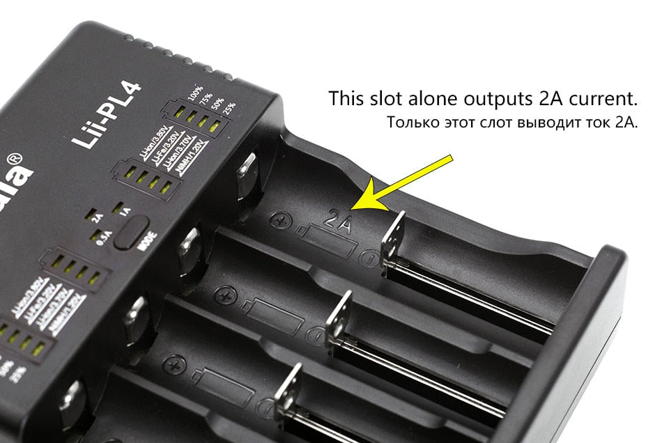 2018 LiitoKala Lii-PL4 18650 Battery 21700 26650 18350 AA AAA Fast Charger Li-Ion 4.2V/4.35V Lithium Iron 3.6V and NiMH/Cd 1.2V