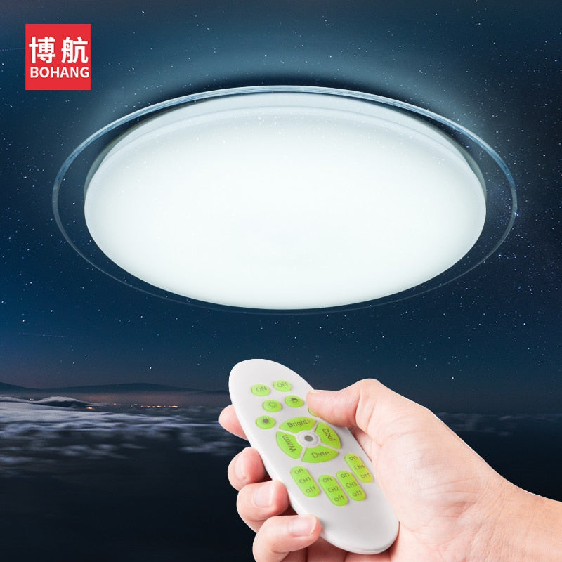 2018 New Original modern Smart LED Ceiling Lights 25W 60W lamp Remote Control Dimming Bedroom Living Room Intelligenc Lighting