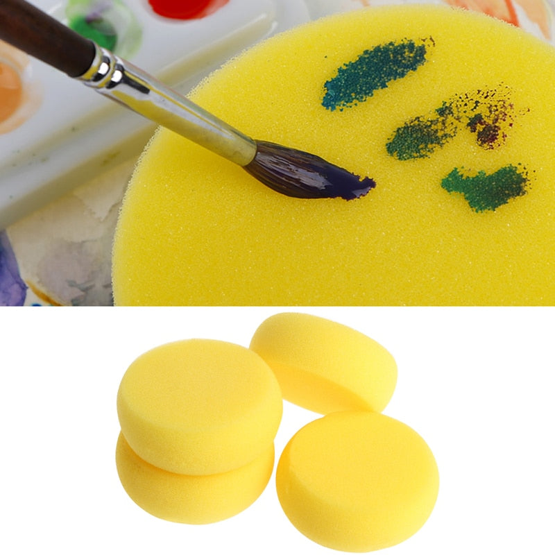 2018 New Round Painting Sponge For Art Drawing Craft Clay Pottery Sculpture Cleaning Tools Painting Supplies Art Set Crafts