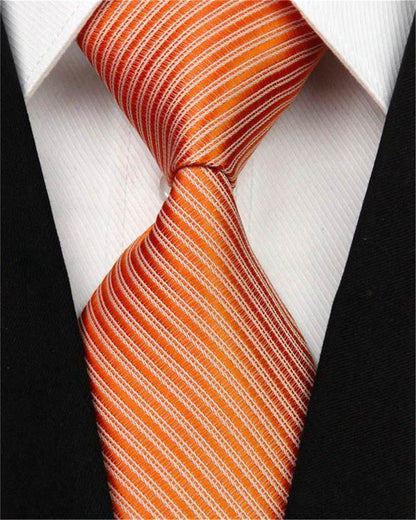 2018 New Wide Silk Ties for Men Striped Solid 10cm Men's Neckties Business Red Wedding Suit Neck Tie Black White Blue Gravatas