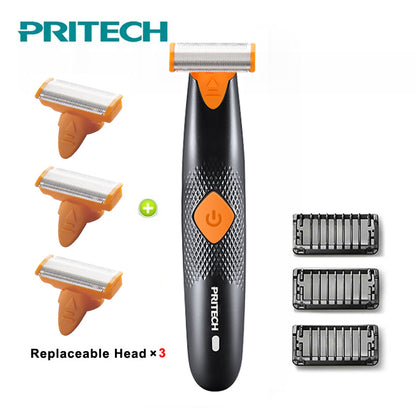 2018 PRITECH One Blade Electric Shavers For Men Face Body Underarm Hair Remover Shaving Machine Beard Trimmer Portable Razors