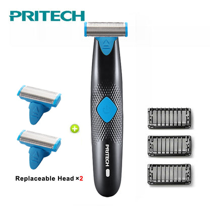 2018 PRITECH One Blade Electric Shavers For Men Face Body Underarm Hair Remover Shaving Machine Beard Trimmer Portable Razors