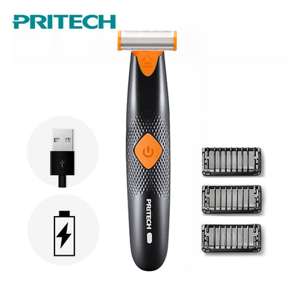 2018 PRITECH One Blade Electric Shavers For Men Face Body Underarm Hair Remover Shaving Machine Beard Trimmer Portable Razors