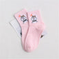 2018 Spring Summer  High Quality Cute Funny Harajuku Cartoon Women Socks Animals Pattern Casual Cotton Short Socks for female