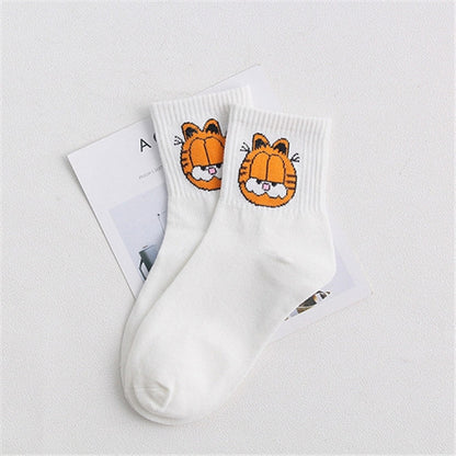 2018 Spring Summer  High Quality Cute Funny Harajuku Cartoon Women Socks Animals Pattern Casual Cotton Short Socks for female