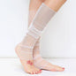 2018 Summer Women Lace Leg Warmers Thin Korean Style Ladies White Black Leg Lace Female Crochet Socks Fishnet Cuff Socks BAC109