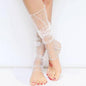 2018 Summer Women Lace Leg Warmers Thin Korean Style Ladies White Black Leg Lace Female Crochet Socks Fishnet Cuff Socks BAC109