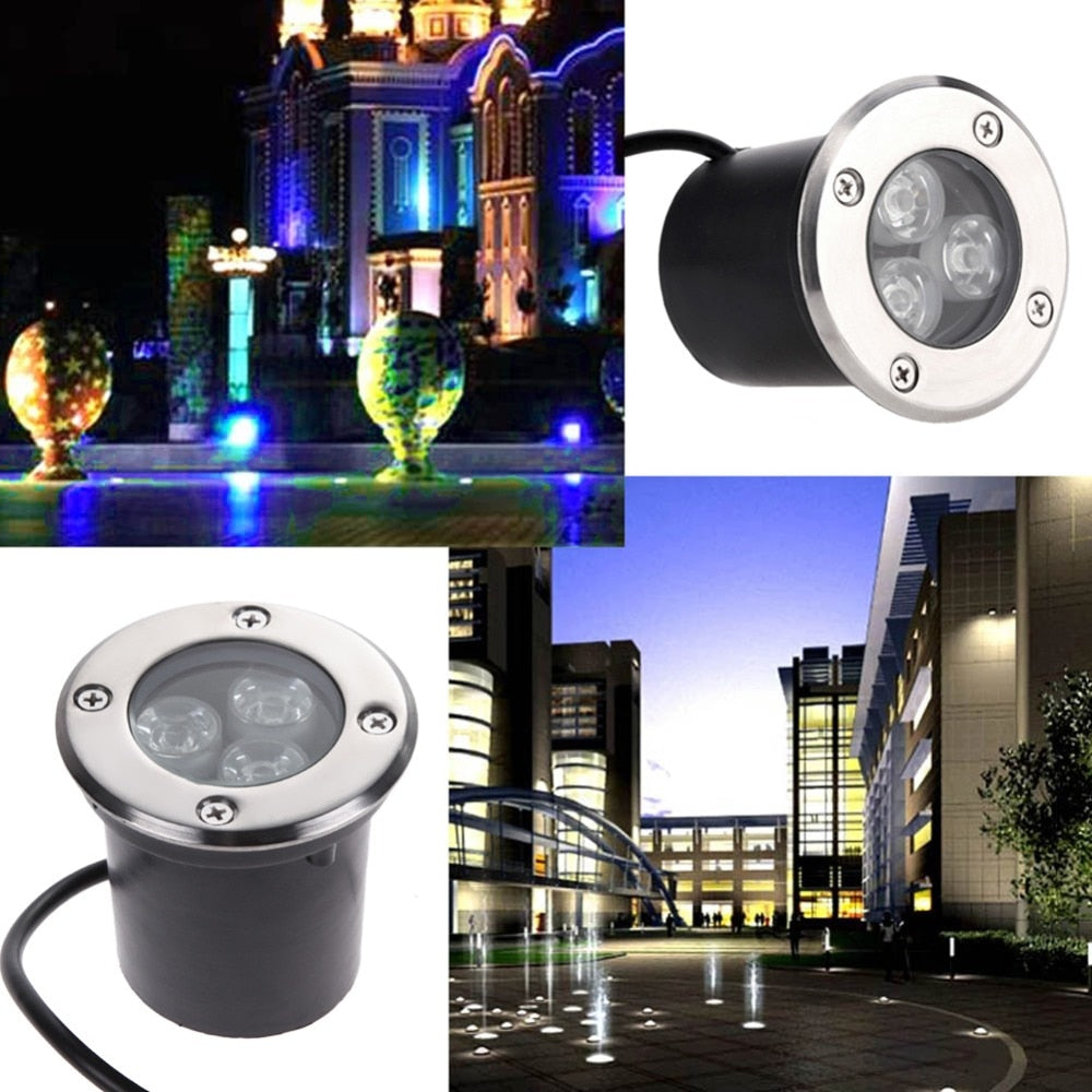 2018 Waterproof led light garden underground 1W - 5W IP67 Outdoor Buried Garden Path Spot Recessed Inground Lighting