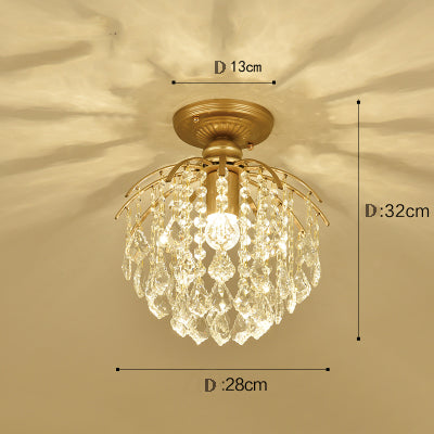 2018 crystal Light Suspension Luminaire Modern in Ceiling light Hall Entrance Door Hallway Bar Balcony Study Bedroom